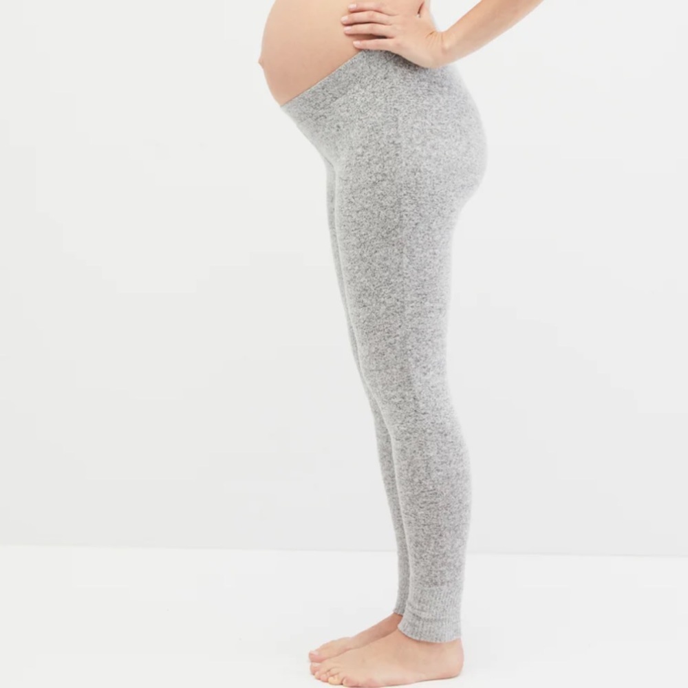Cuffed Hacci Maternity Sleep Pants - Picture 3 of 10